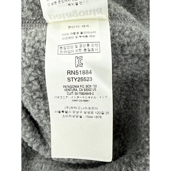 Patagonia Mens Better Sweater 1/4-Zip Pullover XXL Gray - Picture 11 of 12